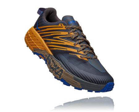 Hoka One One Speedgoat 4 - Adidasi Alergare Largi Barbati Aurii Galbeni | RO-JiVn9zz